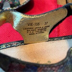 Alegria Shimmering Multicolor Sandals